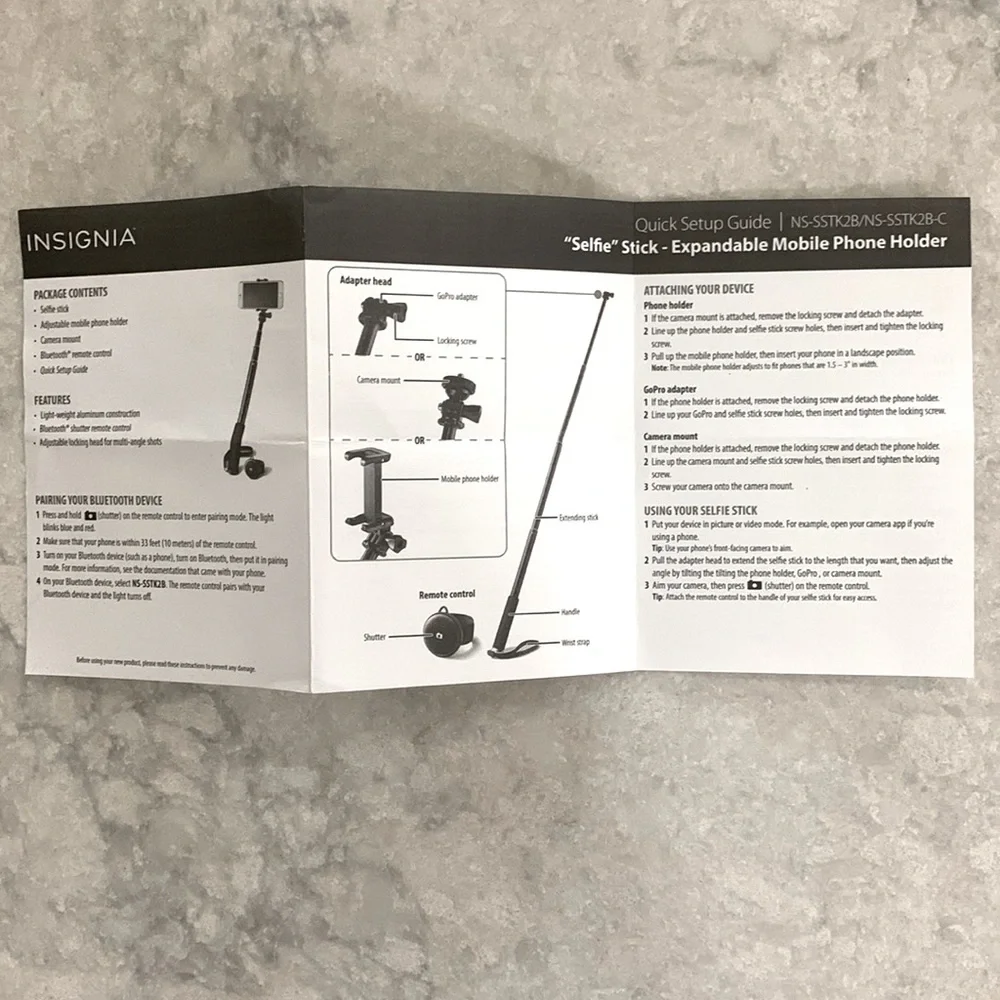 Insignia Selfie Stick